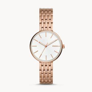 🌼 NWT Fossil rose gold tone watch